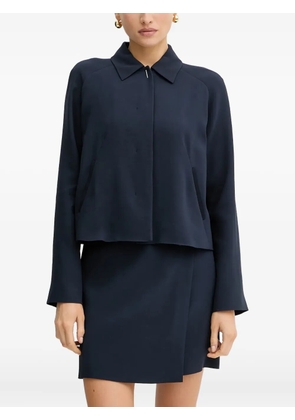 BOSS collared raglan top - Blue