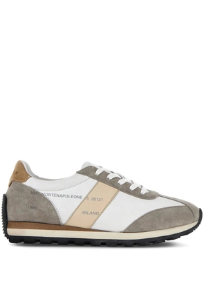 Hogan H671 panelled leather sneakers - White