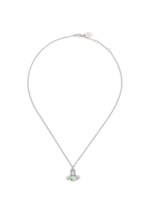 Vivienne Westwood Ariella light green pendant necklace - Silver