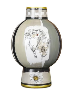 BACI MILANO Urban floral vase (28cm) - Grey