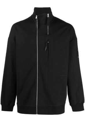 A-COLD-WALL* logo-embroidered double-zip sweatshirt - Black