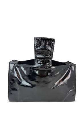 CHANEL Pre-Owned Mademoiselle patent-leather shulder bag - Black