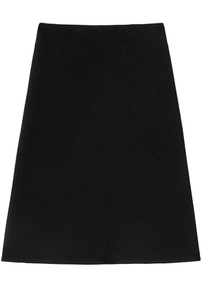 Jil Sander A-line midi skirt - Black