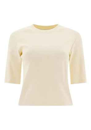SANDBEIGE ribbed crew-neck top - Neutrals