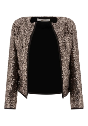 F.It sequin-embellished jacket - Brown