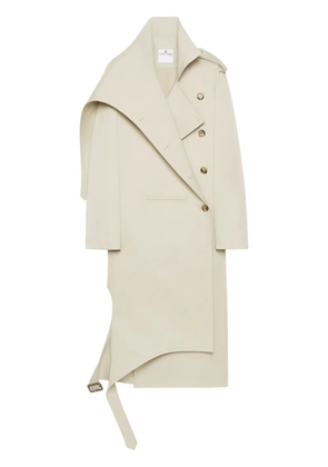 Courrèges oblique trench coat - Neutrals