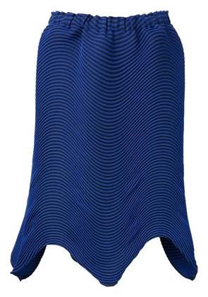 Issey Miyake wave pleat skirt - Blue