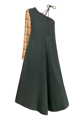 Song For The Mute one shoulder dress - Green