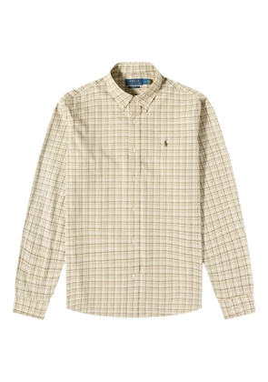 Polo Ralph Lauren check embroidered shirt - Neutrals
