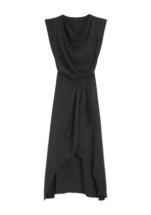 BOSS wrap-skirt midi dress - Grey