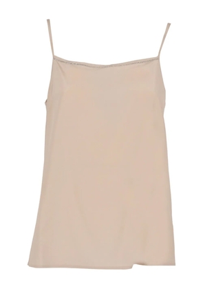 Peserico beaded-trim camisole top - Neutrals