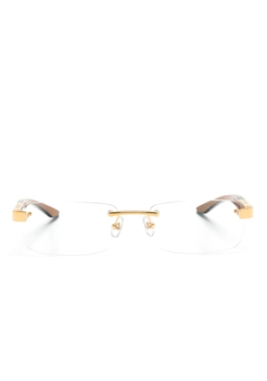 Maybach eyewear The Artist III rectangle-frame glasses - Gold