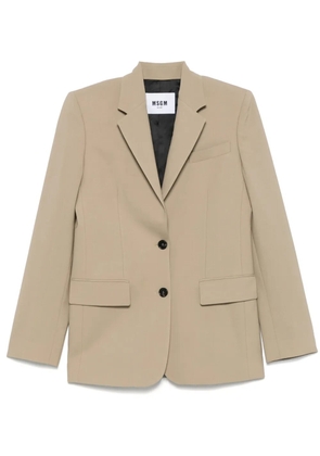 MSGM single-breasted blazer - Neutrals