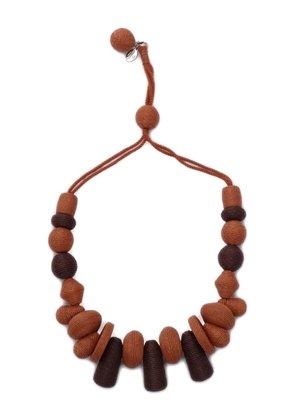 Weekend Max Mara Soraia beaded necklace - Brown