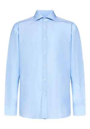 FRANZESE COLLECTION spread-collar long-sleeve shirt - Blue
