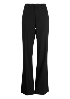 Nº21 pressed-crease high-waisted trousers - Black