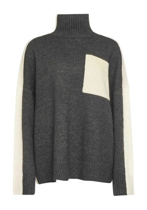 JW Anderson panelled high-neck sweater - Grey