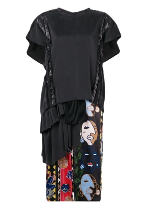 Carven mid-length T-shirt dress - Black