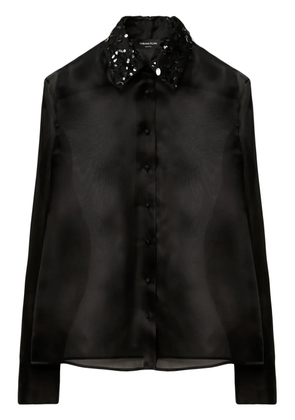 Fabiana Filippi sequined organza shirt - Black