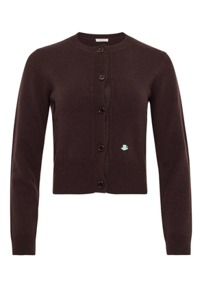 JW Anderson embroidered cardigan - Brown