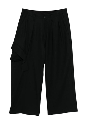Yohji Yamamoto W/Saxony trousers - Black