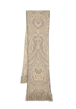 ETRO Barocco jacquard-knit scarf - Yellow