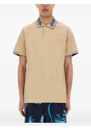 Versace Jeans Couture cotton polo shirt - Neutrals