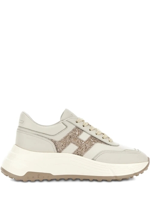 Hogan Hi-Fi leather sneakers - Neutrals