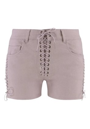 Ludovic de Saint Sernin lace-up cotton shorts - Pink