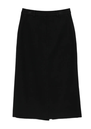 DUNST rear-slit pencil skirt - Black