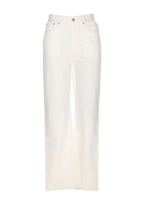 DUNST logo-patch jeans - White