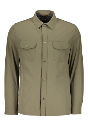 Moorer classic collar pocketed shirt jacket - Green