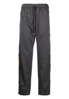 Children Of The Discordance bandana-panel track pants - Grey