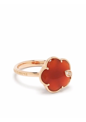 Pasquale Bruni 18kt rose gold Petit Joli carnelian and diamond ring - Pink