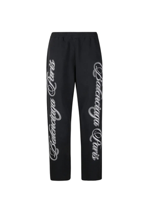 Balenciaga logo-printed track pants - Black