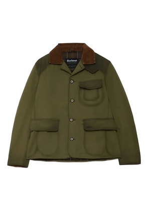 Barbour corduroy-collar jacket - Green