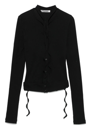 Ottolinger double-fastening ribbed cardigan - Black