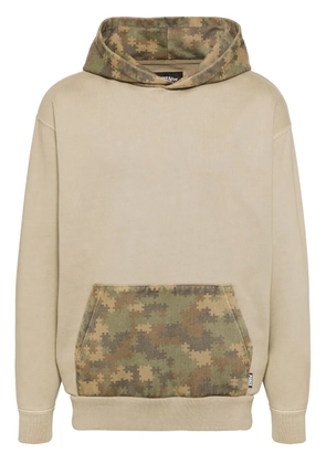 PEACE AND AFTER cotton hoodie - Neutrals