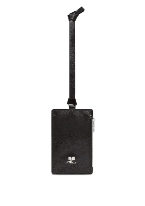 Courrèges zipped cardholder - Black