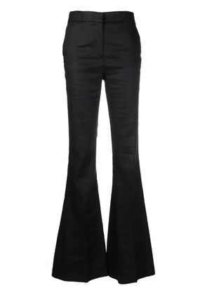 OMBRA MILANO high-waisted flared trousers - Black