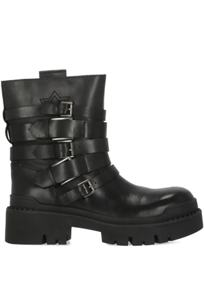 Ash straps buckle boots - Black