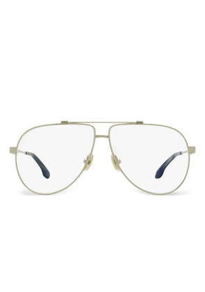 Victoria Beckham Eyewear pilot-frame metal glasses - Silver