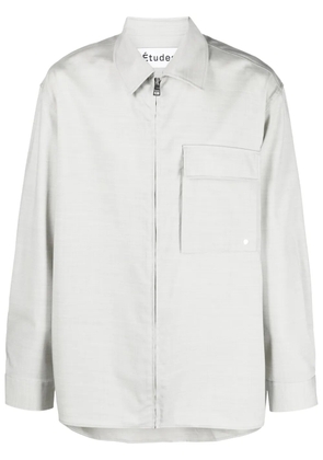 Études Studio zip-up long-sleeve shirt - Grey