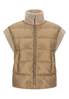 Peserico quilted gilet - Neutrals