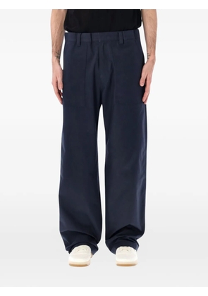 Prada belt loops wide-leg trousers - Blue