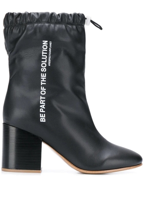 F_WD drawstring ankle boots - Black
