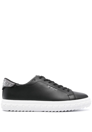 Michael Michael Kors logo-print leather sneakers - Black