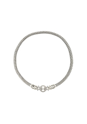 John Hardy Legends Naga medium chain double dragon head necklace - Silver