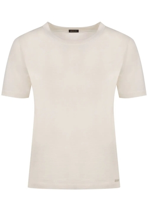 Kiton knitted cashmere-silk T-shirt - Neutrals