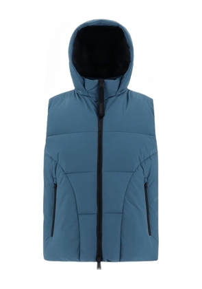 Herno hooded zip gilet - Blue